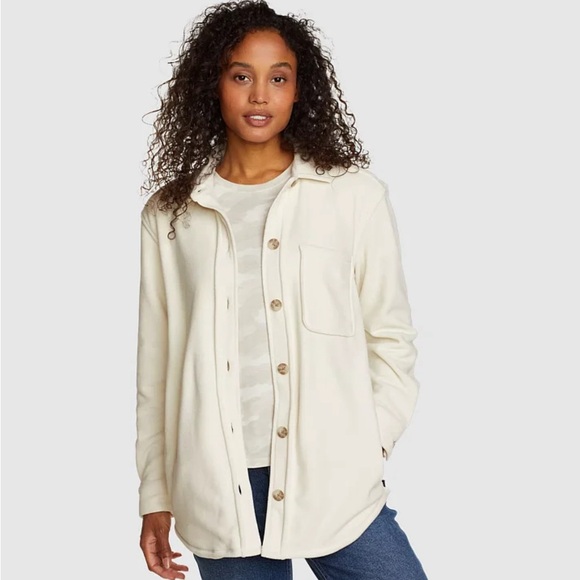 Eddie Bauer chutes fleece shirt jacket - Picture 1 of 7